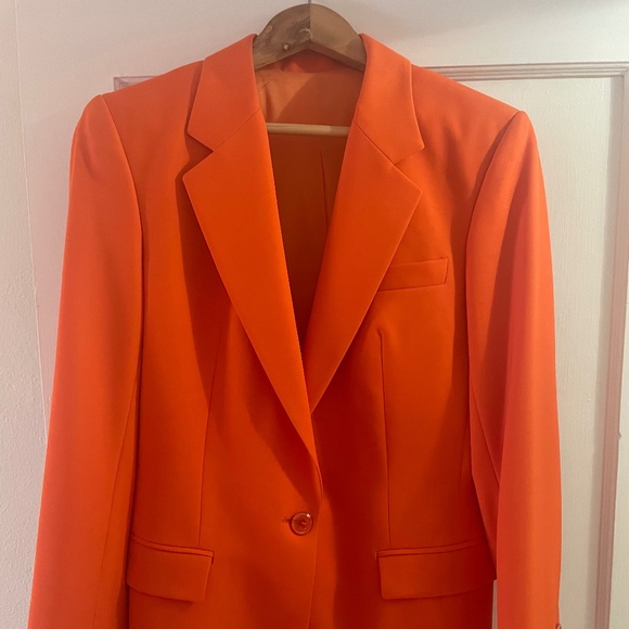 NWOT Dondup Single Breasted Orange Blazer Size 44 Made in Italy - Picture 1 of 8